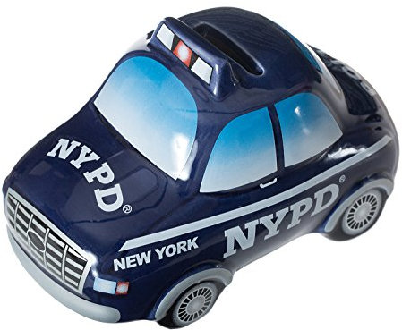 NYPD Ceramic Piggy Money Bank - Officially Licensed New York Police Department