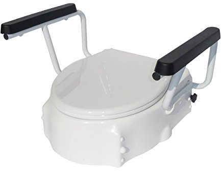 TSE Toilettensitzerhöhung 3-fach höhenverstellbar mit Armlehnen | Toilettenhilfe | Trendmobil