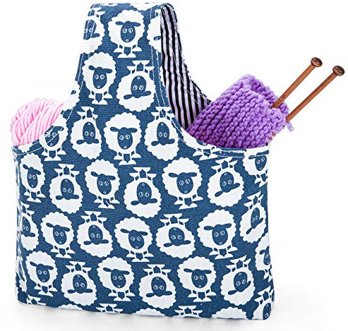 Teamoy Stricktasche für Stricknadeln bis zu 35,5 cm lang, schaf, S