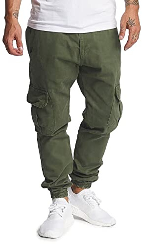 DEF Hosen Herren Cargohosen Grün 36