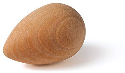 Erzi 47016 Woodroller Football Kegel aus Holz, Massagegerät, Faszientraining