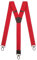 Olata Y Hosenträger mit Karabinerhaken – Frauen- und Herren Hosenträger – 4 cm. Rot
