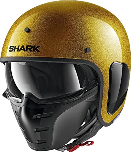 SHARK Motorradhelm S-DRAK BLANK GLITTER GGX, Or, XL