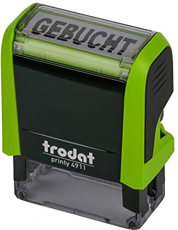 Trodat Printy 4911 apfelgrün GEBUCHT SCHWARZ