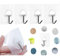 Koksi No Drill Hooks Self-Adhesive Hanger, Use in Kitchens, Bathrooms, Hallways for Coats, Towels, Hats, Robes (12 Plastic Hooks)