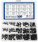 BGTXINGI 300 Stück M3/4/5 Innensechskant-Madenschrauben-Set mit Kunststoff-Box, 12,9 Klasse schwarze Stahllegierung (Innensechskant-Madenschrauben-Set)