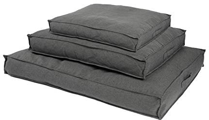 JAMAXX Premium Hundekissen Orthopädisch Hundebett Memory Foam, Leinen Bezug Waschbar, Nässeschutz Wasserabweisend - Kuschelig Weich, Visco Elastische Kissenfüllung, PDB1005,65x50 (S)