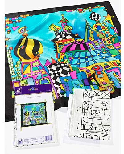 NEU Seidenmalerei/Seiden Gutta-Tuch 55x55, Pongé 08, Motiv ´Nadja´