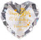 50th Birthday Gifts for Women Mum Crystal Glass Heart Keepsake 50 Years Birthday Presents for Friend, Wife, Mother