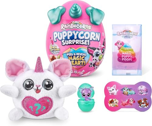 Rainbocorns Sparkle Heart Surprise Serie 4 Puppycorn Surprise, Chihuahua, Plüschtier zum Kuscheln