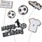 Fußball Cupcake Toppers,Sport Kuchen Dekoration Fußball Kuchen Topper Fußball Geburtstagstorte Topper Geburtstag Fußball Tortendeko für Sport Fußball Party Festival Geburtstag