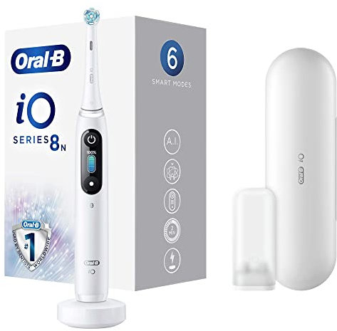 Braun iOM8.1A1.1BD Oral-B IO 9 Elektrinis Dantų ŠepetÄ—lis Baltas Alabaster