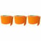 3 Ace Crafts (Pack of 3) Corrugated Display Borders Roll (Orange) size 57mm x 15m for School Classroom Decoration, Bulletin Boards and Crown Making, Scalloped Edge Border Roll Fade Resistant