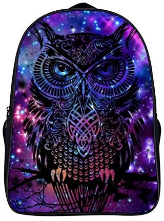 FEIGENBAOMU Teen Mode Rucksack Eule Reiserucksack Herren Damen Kinder Outdoor Wanderrucksäcke (40x28x16cm) cooler Rucksack