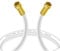 Sterndiscount 3m SAT TV Koaxial Kabel 135dB Ultra HD 4K Satellitenkabel 5-Fach Schirmung DVB-S2 DAB vergoldete F-Anschlussstecker für Sat-Anlage, Kabelmodem mit F-Stecker 75Ohm Weiß