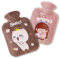 Echehi Mini Hot Water Bottle with Cover Set of 2, Portable 600 ml Hot Water Bag with Cover for Easy Hand Warming, PVC Warm Water Bag for Hands Feet Waist Hot & Cold Therapy