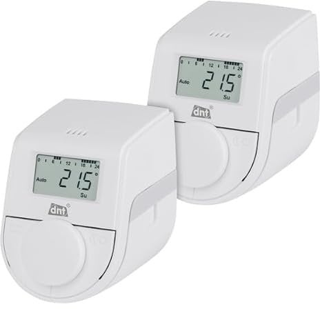 DNT 2er-Set Heizkörperthermostat ThermoTune, Stand-Alone, ca. 4 Jahre Batterielaufzeit