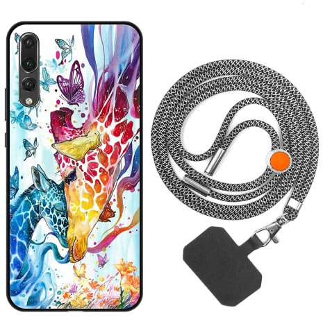 vingarshern Coque Huawei P20 Pro Antichoc Silicone,Bumper Case Étui de Protection Coque Huawei P20 Pro avec Motif,Souple Coque Huawei P20 Pro avec Cordon Detachable,Motif01