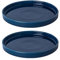 Fzfeiyy Lot de 2 soucoupes en céramique pour Plantes d'intérieur 17,8 cm – Plateaux d'égouttement, soucoupes pour Pot de Fleurs (Bleu)