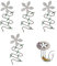 Attrape Cheveux pour Douche, Filtre à Cheveux, 4Pcs Attrape Cheveux, Lavabo Filtre, Anti-Obstruction, Décapant Les Cheveux, Protection Contre Le Colmatage, pour Salle de Bains, Cuisine
