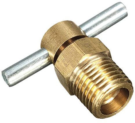 1/4 Inch NPT Brass Drain Valve for Air Compressor Tank Replacement Part