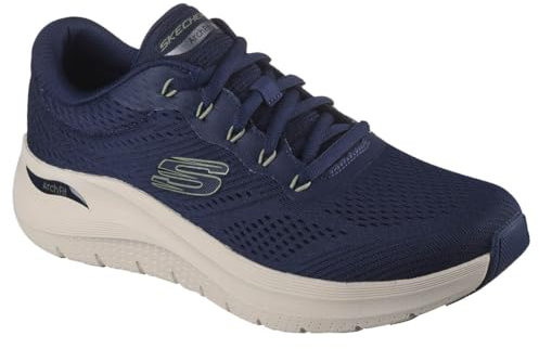 Skechers Herren Sneakers, Navy Mesh/Synthetic, 43 EU
