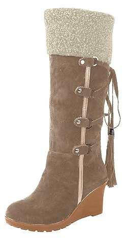 Stiefeletten Damen Schneestiefel Winterstiefel Warme Snow Boots Rutschfest Winter Schuhe Boots Warm Winterstiefel Outdoor Winter Stiefel Damen Winterschuhe Arbeiten Ski Outdoor Schuhe