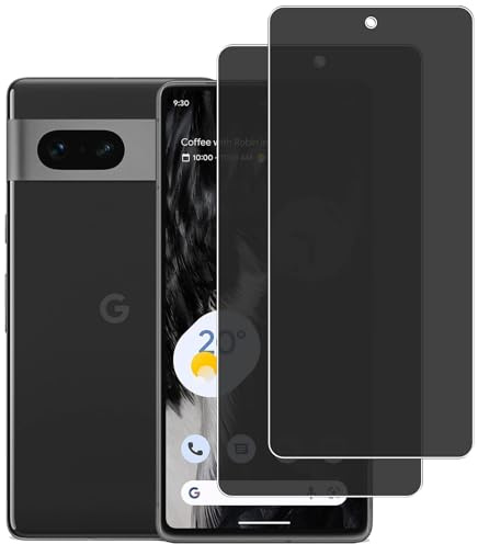 KELOLIN [2 pièces] Anti Espion Verre Trempé Protection écran Pour Google Pixel 7 9H Dureté, Anti Rayures, Confidentialité Protecteur d'Écran Verre compatible avec Google Pixel 7