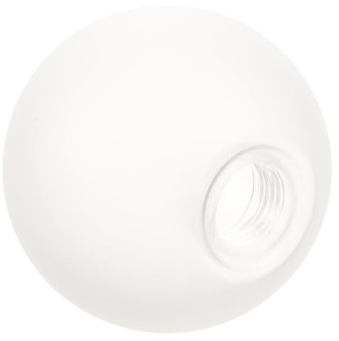 jojofuny Abat-jour globe en verre blanc givré de rechange pour suspension murale 100 mm