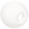 jojofuny Abat-jour globe en verre blanc givré de rechange pour suspension murale 100 mm