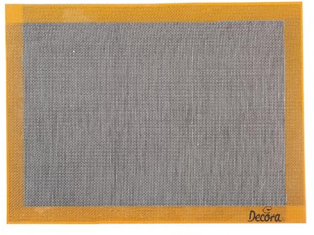 Decora, 9260257 Tappetino Microforato in Silicone, lavabile e riutilizzabile. Resistente fino a -40°C + 230°C, perfetto per la cottura di biscotti e pasta frolla, Dim. 585 x 385 mm
