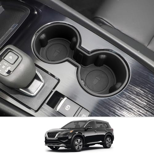 CDEFG Compatible with Nissan X-Trail T33 e-Power/Hybrid 2024 2022 2023 Centre Console Drink Holder Car Cup Holder Water Cup Holder Bottle Holder X-Trail T33 2024 TPE Accessories