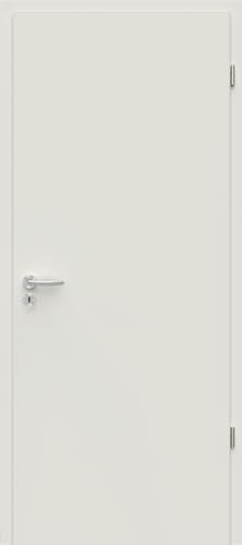 Hochwertige Zimmertür - Komplettpaket (Zarge + Griff) - Innentür - Walzlackoberfläche - Weiß RAL 9010 - Röhrenspan - Höhe 1985 mm (Weiß I Breite 610 mm I DIN Rechts, Wandstärke 180 mm (178-197 mm))