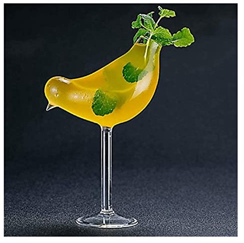 QTANZIQI Set di decanter per whisky da uomo calice da cocktail a forma di uccello inciso calice da vino in vetro modellabile silk pillowcase