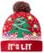 Belovecol Weihnachtsmütze LED Mütze Strickmützen Party Beleuchtung Lustige Warme Neuheit Unisex Weihnachtsmütze