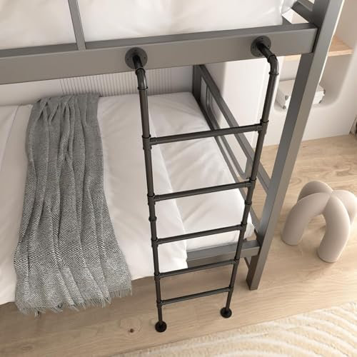 TATITZRO Etagenbettleiter, Trittleiter, Ausstiegsleiter für Kellerfenster, Feuerleiter, Eingangsleiter für Brunnen, stehende Kletterleiter für Dachboden (210 cm)