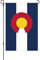 Colorado-008 Flagge für den Außenbereich, doppelseitig, strapazierfähig, lebendige Farben, Hofflagge, Rasendekoration, Urlaub, Jahrestag, Dekoration, Innen- und Außenbereich, Hausdekoration