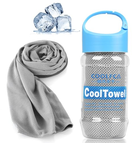 VAKKI Cooling Towel, Ice Cold Sports Sweat Towels for Instant Relief Perfect Coolings Scarf Neck,Forehead, Wristband, Bandana, Stay Cool from Over Heating During All Kinds of Sport and Exercise