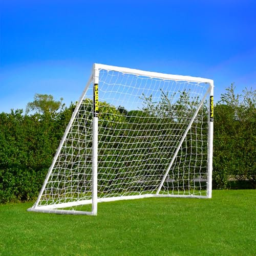 Forza Garten-Fußballtore [9 Größen] | Ultra-robuste uPVC wetterfeste Fußballtore für Kinder und Erwachsene (Fußballtor mit Schließsystem, 1,8m x 1,2m)