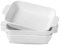 UIBFCWN Kleine Auflaufformen Keramik 3er Set, 500ml Porzellan Auflaufformen Rechteckige mit Griffe, Lasagneformen | Backformen | Ofenform für Lasagne Tiramisu Aufläufe & mehr