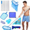 Kit Mantenimiento Piscina,Recoge Hojas para Piscinas,Dos Red Limpieza Piscina -para Uso en Aguas Profundas y Poco Profundas-2.25M Pertiga Piscina,para Piscinas,Estanques y Piscinas de Hidromasaje