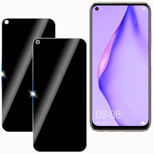KULAIKE 2 Stück Sichtschutz für HUAWEI P40 lite, Anti-Spähen Privatsphäre Schutzfolie,Anti-Spy Panzer Schutz Glas Folie,Blickschutzfolie, 9H Härte, Anti-Kratzer, Stoßfest