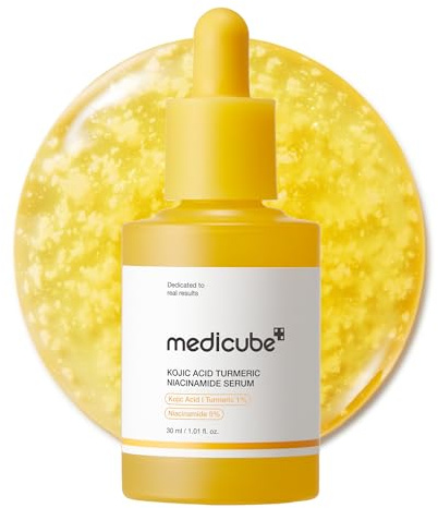 medicube Kojic Acid Turmeric Clarifying & Balancing Capsule Serum for Troubled Skin | Soothing & Brightening Facial Serum | Niacinamide & Glow Capsules for Hydration and Barrier Support | 1.01 fl.oz