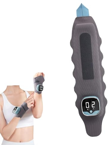3-in-1 kabelloses Handgelenk-Massagegerät mit Wärmetherapie, 9 Intensitätseinstellungen und 5 Massagemodi, effektive Schmerzlinderung zur Gelenkunterstützung (1 Stück)
