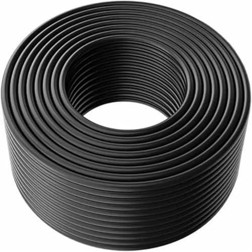 100m Solar Wire 6mm² 10AWG Black and Black Solar PV Cable IP68 Extension Photovoltaic System Wire Solar Panel EU USA Stock(100m Black)