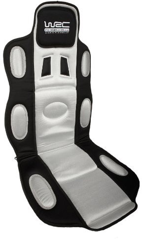 WRC 007333 Couvre-Siège Voiture, Type Baquet, Argent et Noir