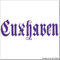 cartattoo4you® AK-01669 | CUXHAVEN - Fraktur/Altdeutsche Schrift | Autoaufkleber Aufkleber Farbe violett, in 24 Farben erhältlich, glänzend 17 x 5 cm Waschstrassenfest