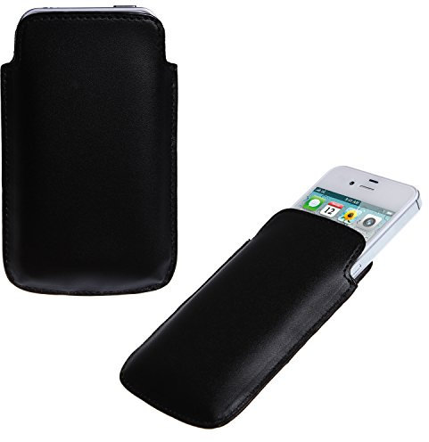 wortek Tasche Apple iPhone 3G / 3GS / 4 / 4S Etui Schwarz Matt
