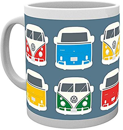GB eye Limited VW Camper Colours Illustration Mug, Multi-Colour