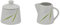 VAN WELL Set 2 pièces. Pot à lait 22 cl & Sucrier 26 cl Aviva